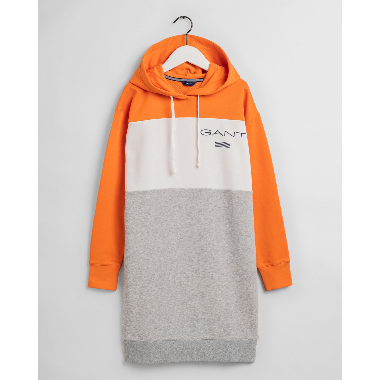 Gant Laisvalaikio Suknel Stripe Hoodie Dress Orange UniStyle