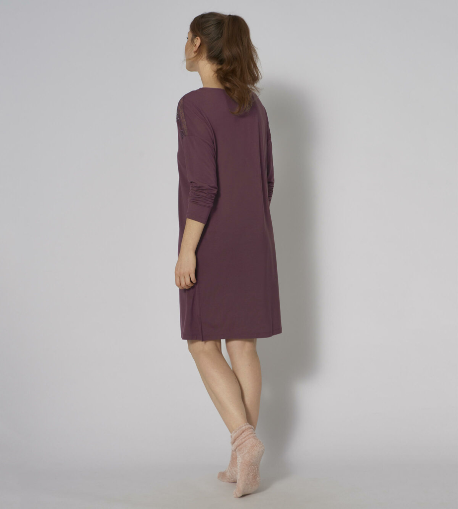 Triumph Nightdresses NDK LSL 10 X Chemise de Nuit, Gris Foncé Mélangé