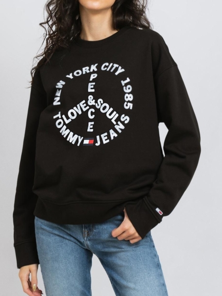 Tommy Jeans Moteriškas Džemperis Oversized Positivitees