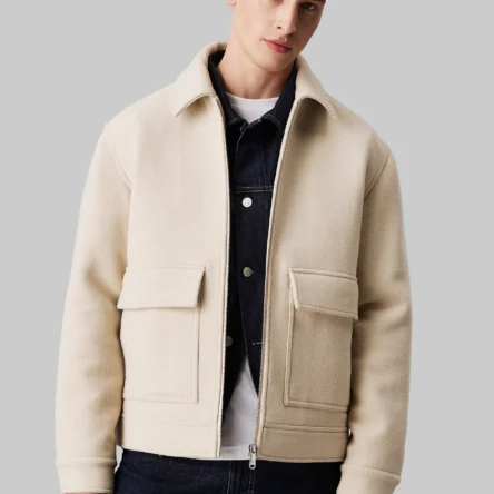 Calvin Klein  Jeans Vyriškas Puspaltis Wool Blend Jacket