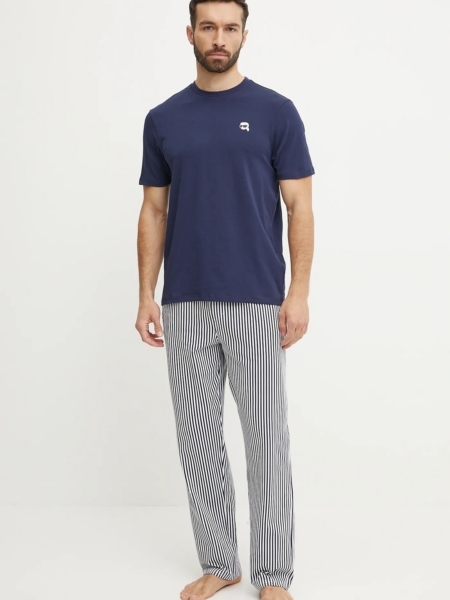 Karl Lagerfeld Vyriška Pižama Icon Stripe Long PJ Set