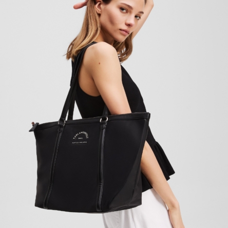 Karl Lagerfeld Moteriška Rankinė Metal Nylon MD Tote