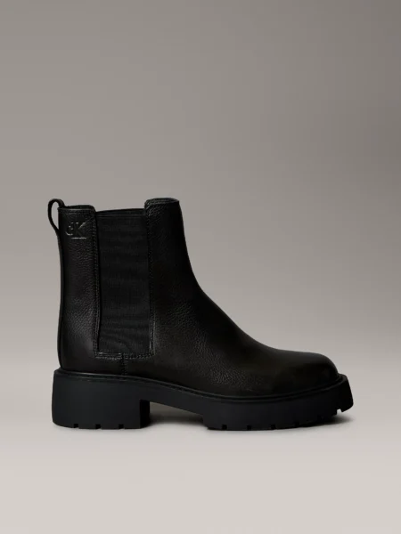 Calvin Klein Moteriški Auliniai Batai Chunky Leather Chelsea