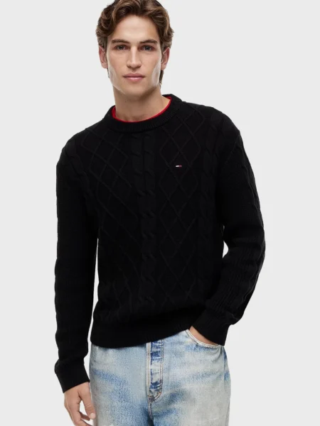 Tommy Jeans Vyriškas Megztinis  CLASSIC FLAG CABLE