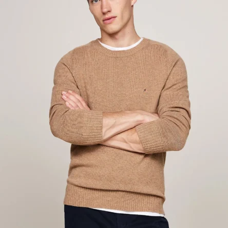 Tommy Hilfiger Vyriškas Megztinis Lambswool Crew Neck