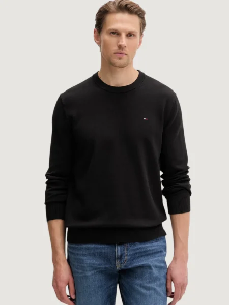 Tommy Jeans Vyriškas Megztinis TJM SLIM ESS LIGHT SWEATER EXT – Knitted Round Necks